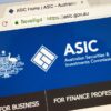 ASIC website browser image