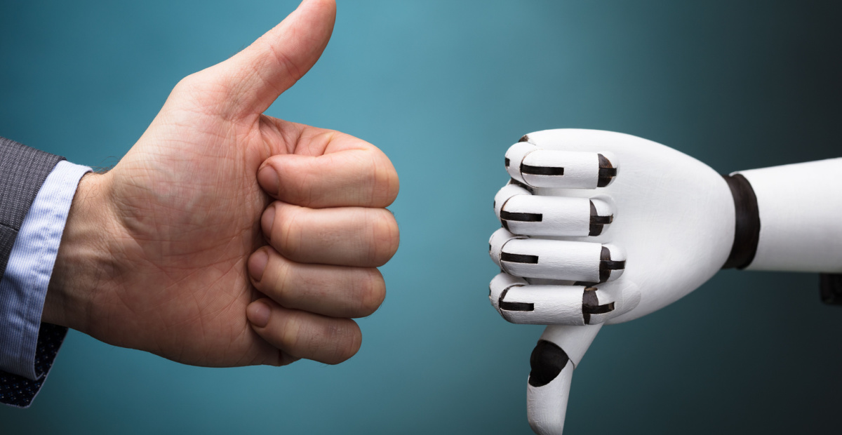 Human thumb vs robotic thumb