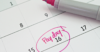 Pay day inked on calendar