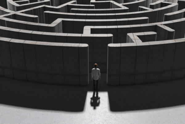 Man entering maze