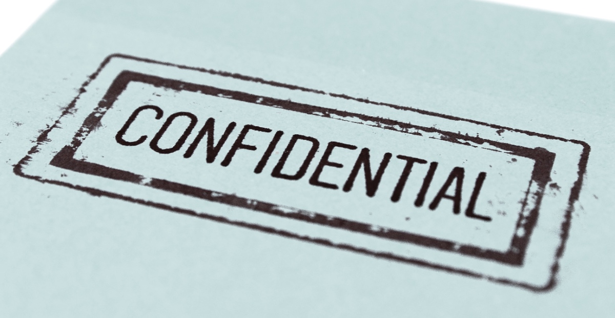 Confidential stamp