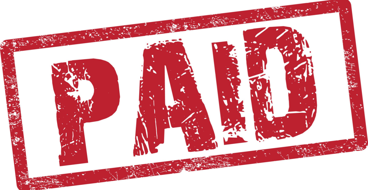 Paid stamp