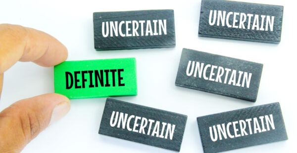 Green definite amid grey uncertainty