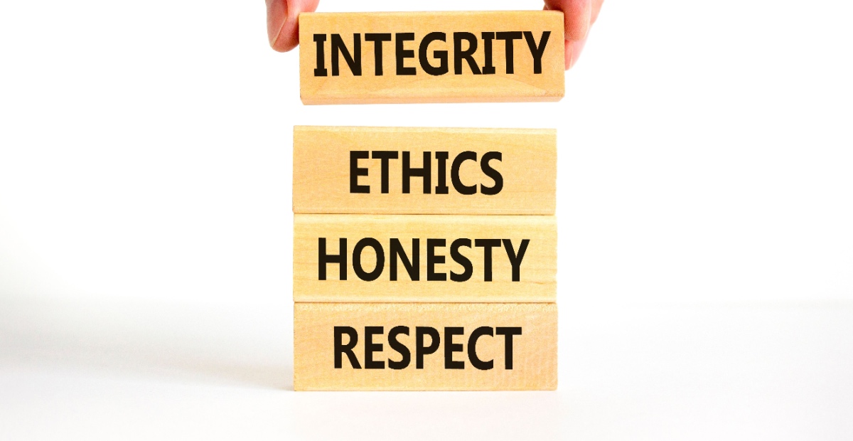 Integrity, ethics, honesty, respect