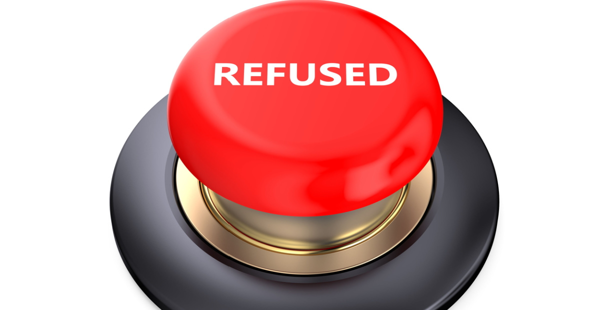 Red refused button