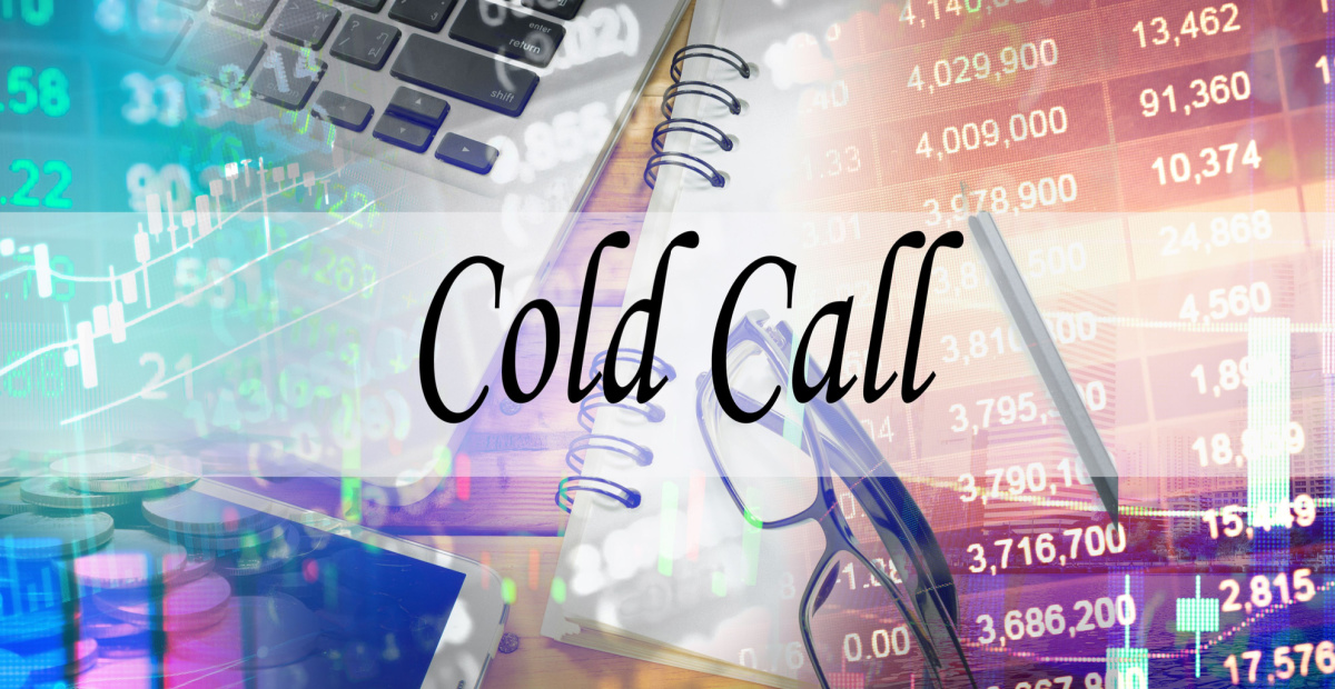 Cold call against market background