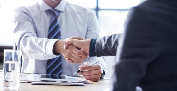 Men shaking hands