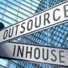 Building with inhouse and outsource street signs