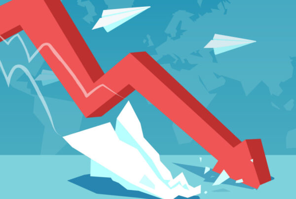 Arrow hitting rock bottom