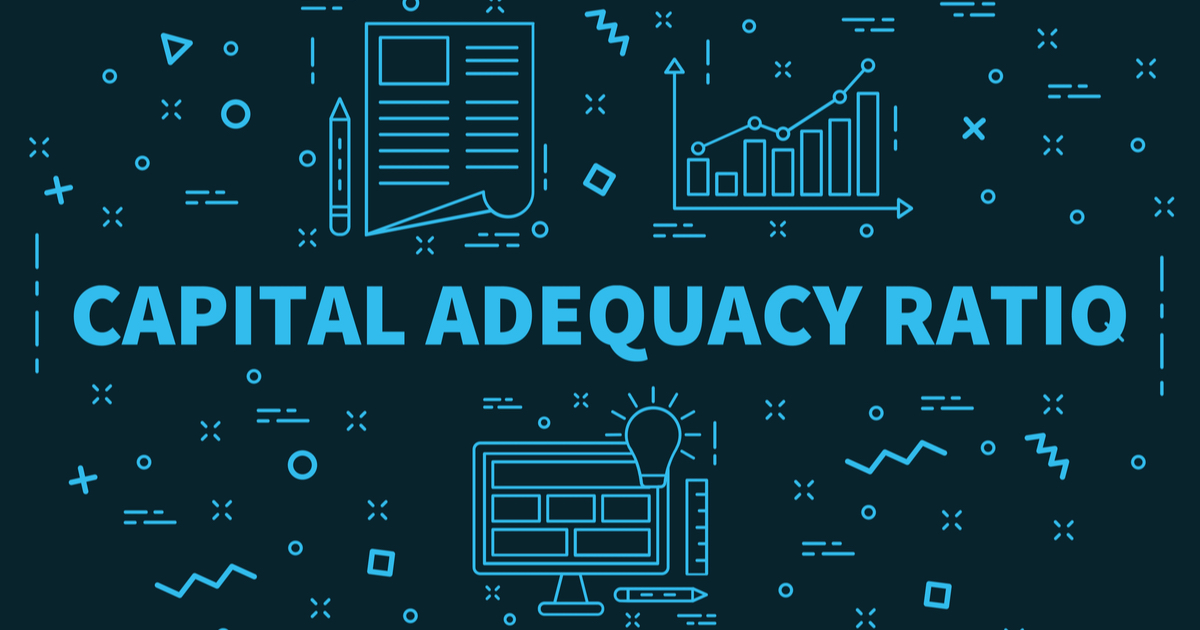 Graphic with Capital Adequacy Ratio written and icons