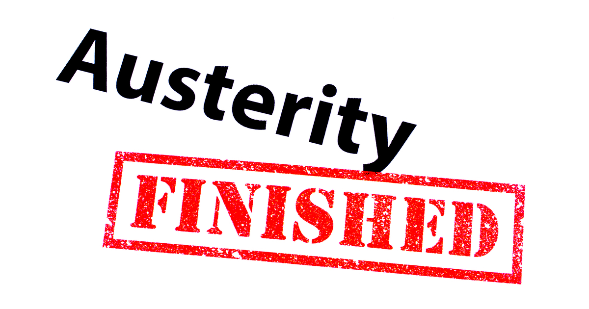 Austerity finished stamp