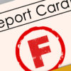 Report Card with red F stamped