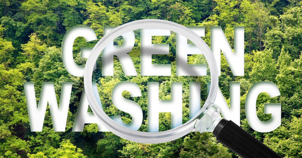 Green washing under magnifying glass